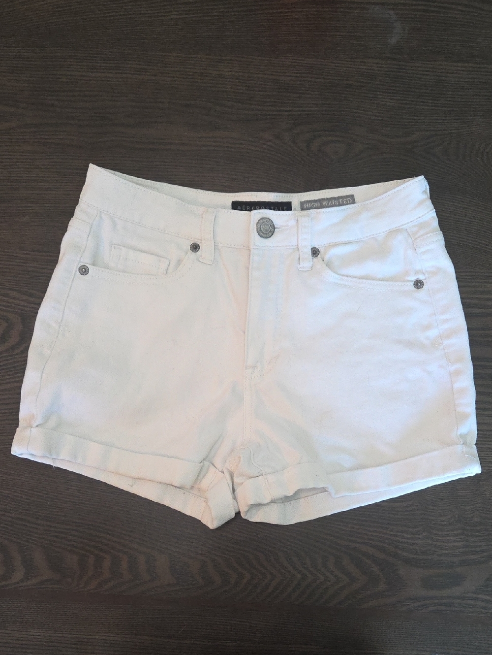 Aeropostale White Denim Jean Shorts